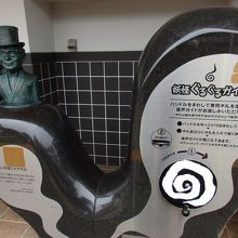 入り口付近で音声ガイド