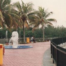 マーライオンの像