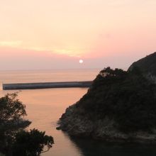 夕陽が綺麗でした