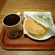 ベーグル大きくておいしかった！