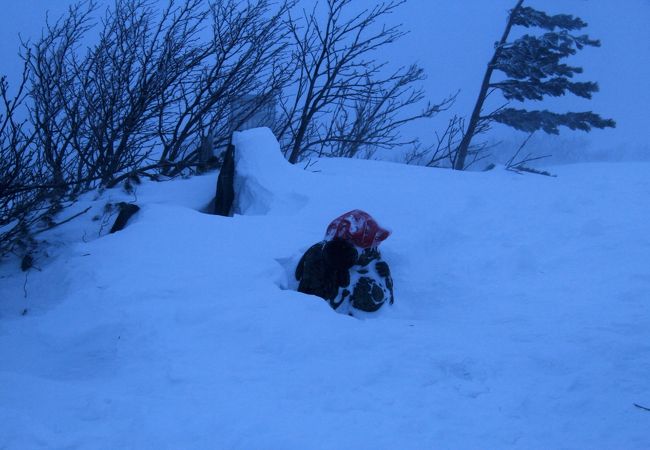 大黒様が雪に埋もれていました