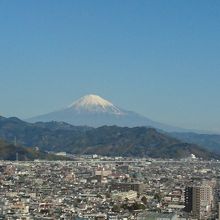 富士山がくっきりと見えました。