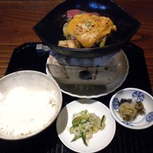 ご飯と焼物