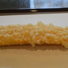 名物とうもろこしの天ぷら