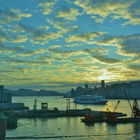 早朝のフルハーバービューからの眺望