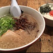 博多でラーメン！明太ご飯もいっしょにいただきました