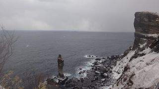 スノーシューで向かいました