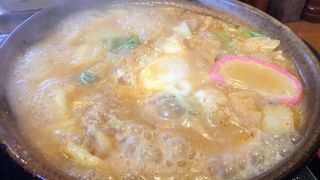 極太うどん！おいしい！