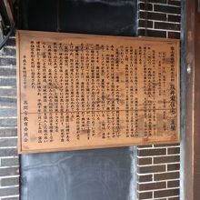 富山県指定有形文化財の筏井家住宅の説明です（木舟町）。　