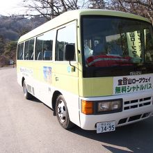 長瀞駅から出ているシャトルバス