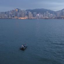 展望台から見える香港島