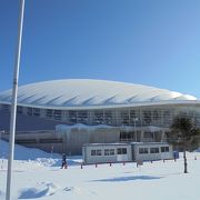 雪まつりで訪れました（スポーツ交流施設　つどーむ）