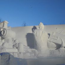 ファイナルファンタジーの大雪像