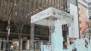 雪まつりで訪れました（すすきの）