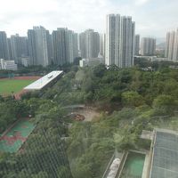 １７階の部屋からの眺望　窓は開きません