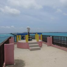 屋上にある展望台。