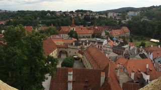 チェスキークルムロフの街を見渡す眺め