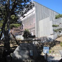 ３前の庭園から