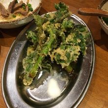 菜の花の天ぷら