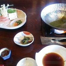 金目鯛のしゃぶしゃぶ