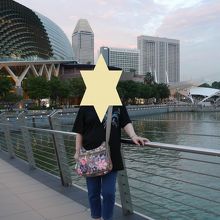 ドリアン前の遊歩道です