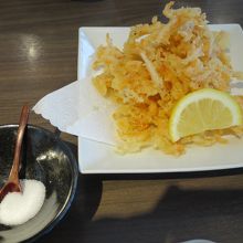 桜えびのつまみ天ぷら　620円
