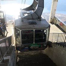 このロープウェイにぎゅうぎゅう詰め