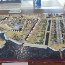 天守閣にあるジオラマ