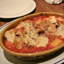 牡蠣のニョッキはグラタン風で熱々