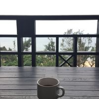 バルコニーから。