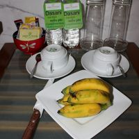 お水2本、バナナ、ティーパックは無料