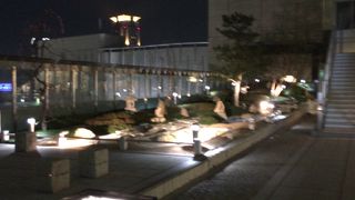 エスカレーターで