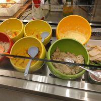 朝食　メニューの種類はまずまずです