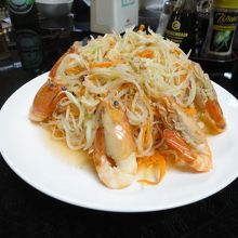 これもエビ料理　最高の味です