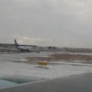 日本から時差１６時間の氷点下２５度の空港