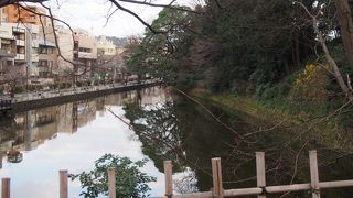 金沢城の北側の堀