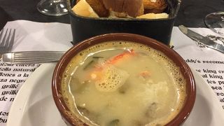 塩っぱくて飲めない蟹スープ