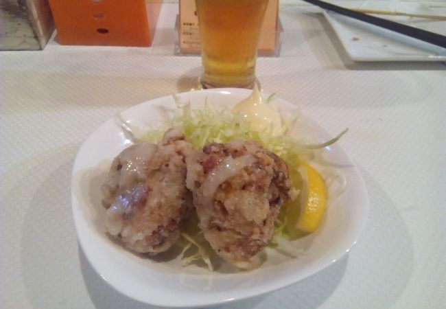 揚げ物とビールでサクッと飲み