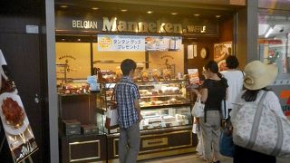 岡山駅にあるベルギーベーグルショップ