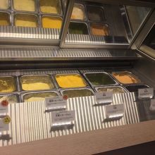 アイスの種類も豊富