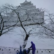 雪の鶴ヶ城もいいですね！