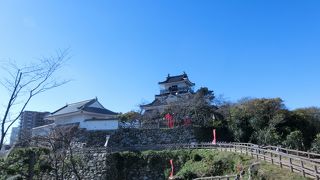 城を含む広い公園。