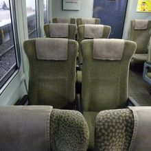 特急きらめき指定席　２席　２席でゆったりしています