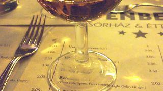 ワイナリーのようなレストランでアコーディオン演奏