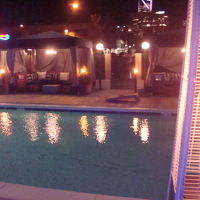 プールバーからの眺め