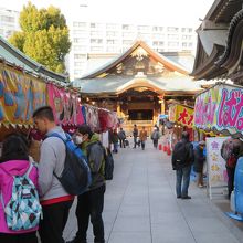 露店が多く出ています