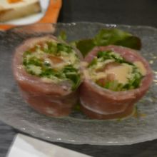 野菜の生ハム巻き　美味しかったですよ
