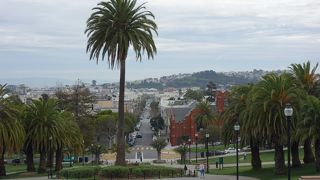 傾斜になっていて眺めの良い公園