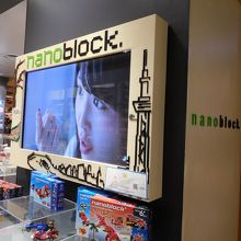 入口のところでビデオが上映されている