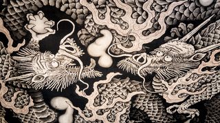 迫力のある天井画